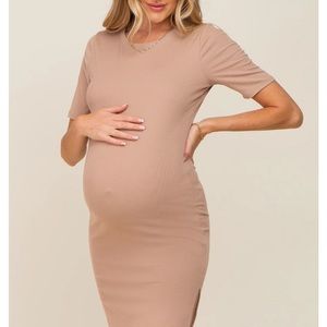 Pinkblush Tan Maternity Dress